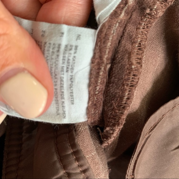 H&M Divided Brown Velvet Stripe Wide Leg Pants - Picture 8 of 16